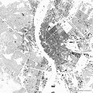 Budapest figure-ground diagram & city map FIGUREGROUNDS
