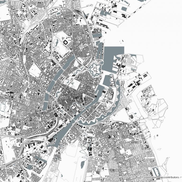 Copenhagen figure-ground diagram & city map FIGUREGROUNDS