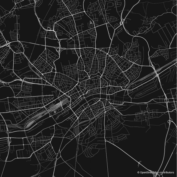 Frankfurt figure-ground diagram & city map FIGUREGROUNDS