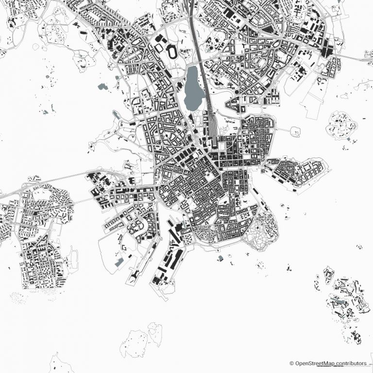 Helsinki figure-ground diagram & city map FIGUREGROUNDS