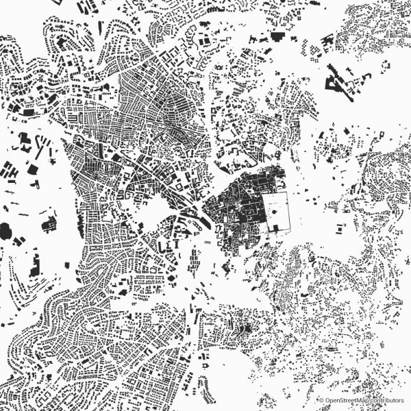 Jerusalem figure-ground diagram & city map FIGUREGROUNDS