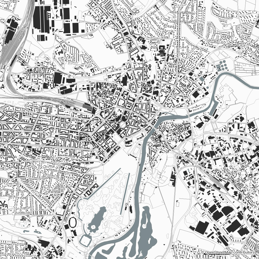 Kassel figure-ground diagram & city map FIGUREGROUNDS