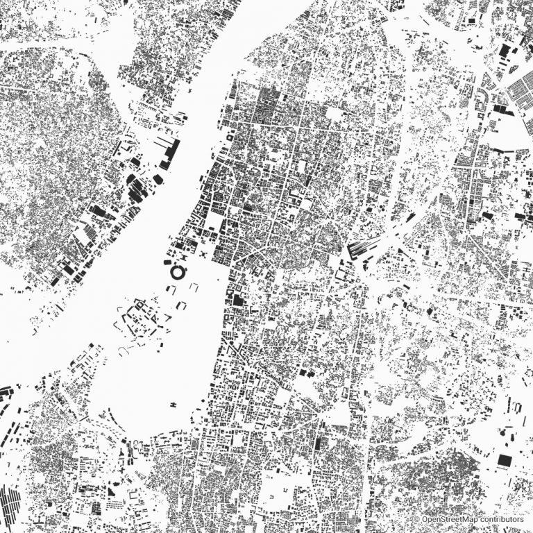 Kolkata figure-ground diagram & city map FIGUREGROUNDS