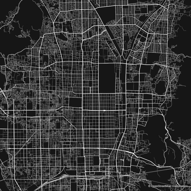 Kyoto figure-ground diagram & city map FIGUREGROUNDS