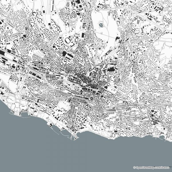 lausanne figure-ground diagram Schwarzplan