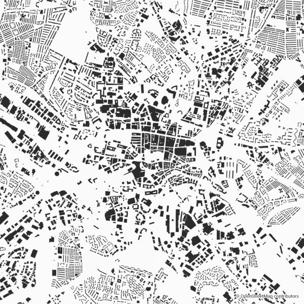 leeds figure-ground diagram Schwarzplan