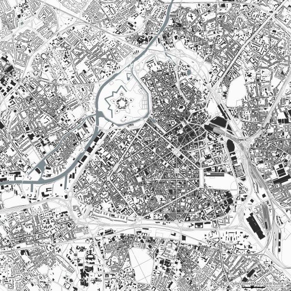 lille figure-ground diagram Schwarzplan