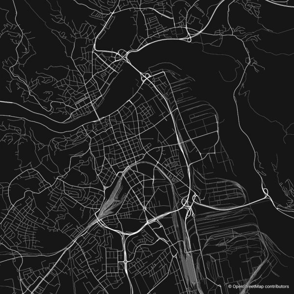 linz figure-ground diagram Schwarzplan