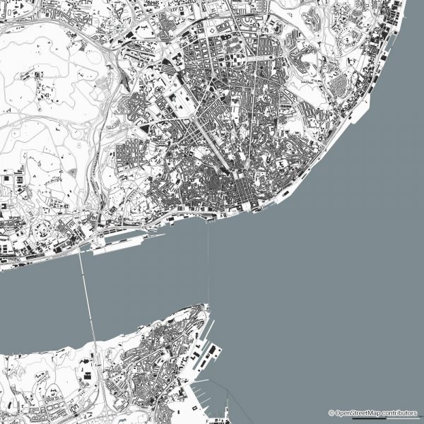 lisbon figure-ground diagram Schwarzplan