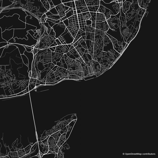 lisbon figure-ground diagram Schwarzplan