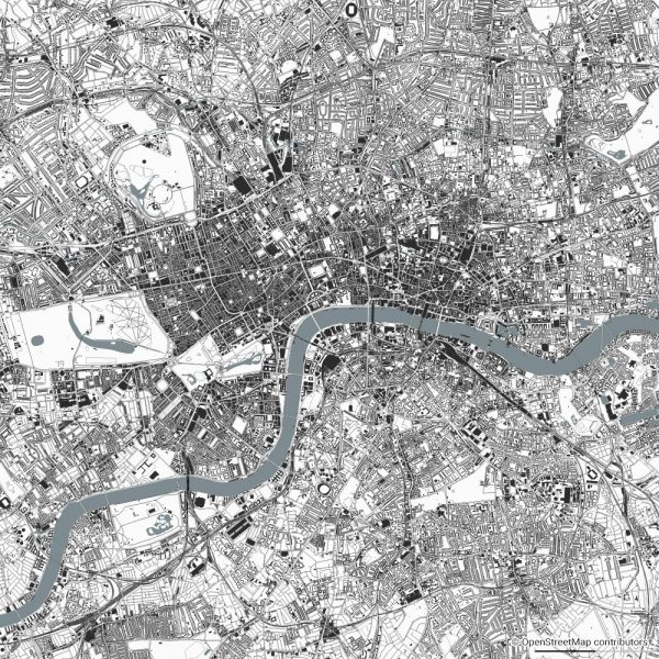 london figure-ground diagram Schwarzplan