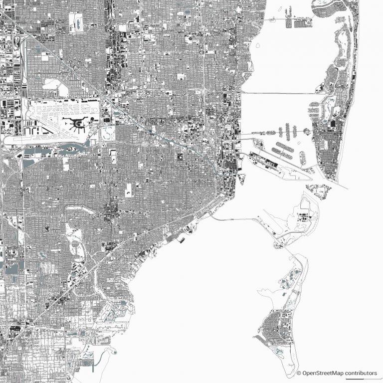 Miami figure-ground diagram & city map FIGUREGROUNDS