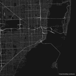 Miami figure-ground diagram & city map FIGUREGROUNDS