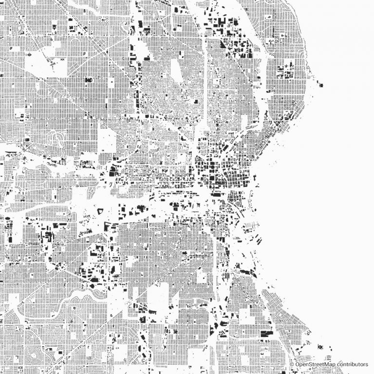 Washington DC figure-ground diagram & city map FIGUREGROUNDS