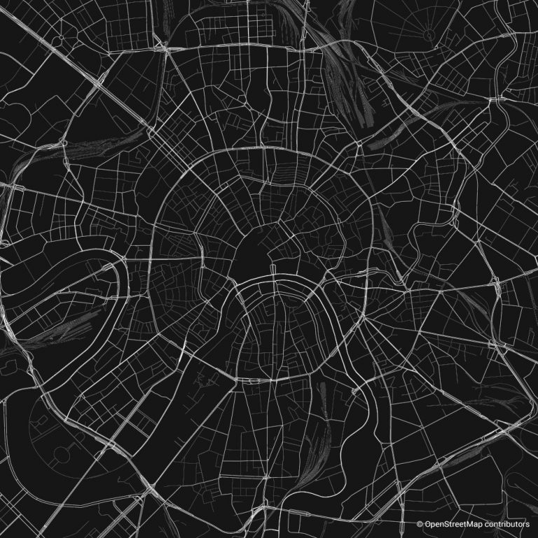 Moscow figure-ground diagram & city map FIGUREGROUNDS