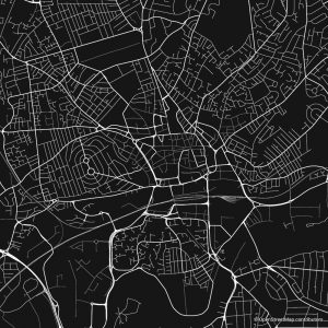 Nottingham figure-ground diagram & city map FIGUREGROUNDS