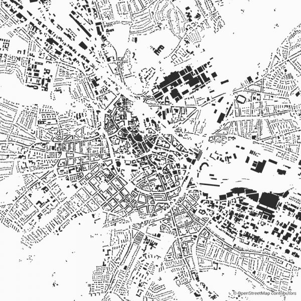 osnabrück figure-ground diagram Schwarzplan