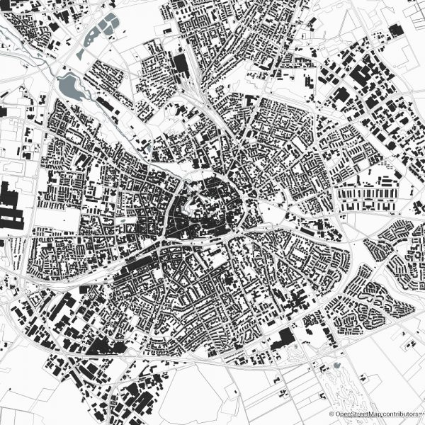 paderborn figure-ground diagram Schwarzplan