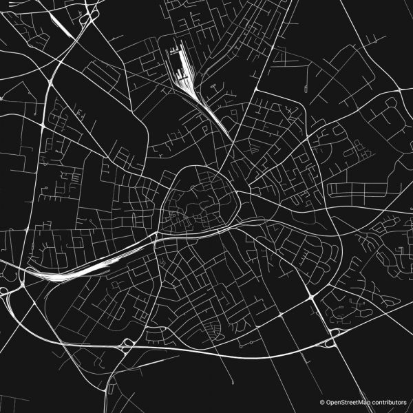 paderborn figure-ground diagram Schwarzplan