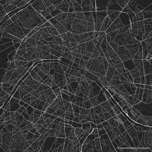 Paris figure-ground diagram & city map FIGUREGROUNDS