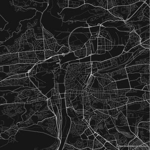 Prague figure-ground diagram & city map FIGUREGROUNDS