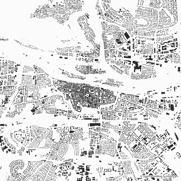 Regensburg figure-ground diagram & city map FIGUREGROUNDS