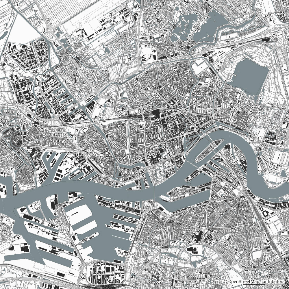 Rotterdam figure-ground diagram & city map FIGUREGROUNDS