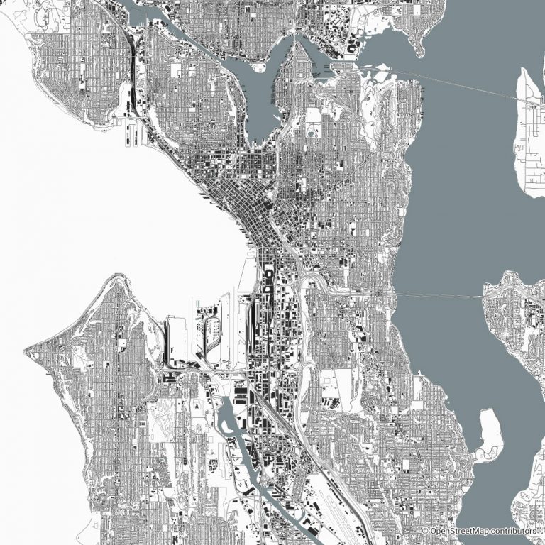 Seattle figure-ground diagram & city map FIGUREGROUNDS