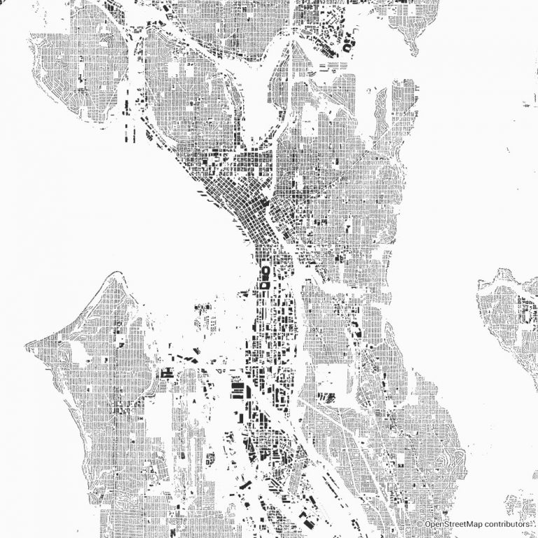 Seattle figureground diagram & city map FIGUREGROUNDS