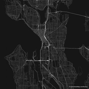 Seattle figure-ground diagram & city map FIGUREGROUNDS