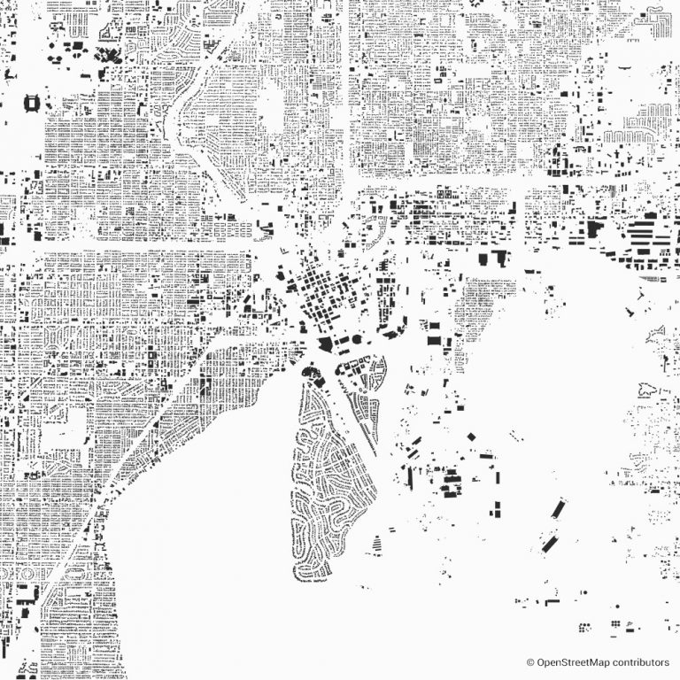 Tampa figure-ground diagram & city map FIGUREGROUNDS