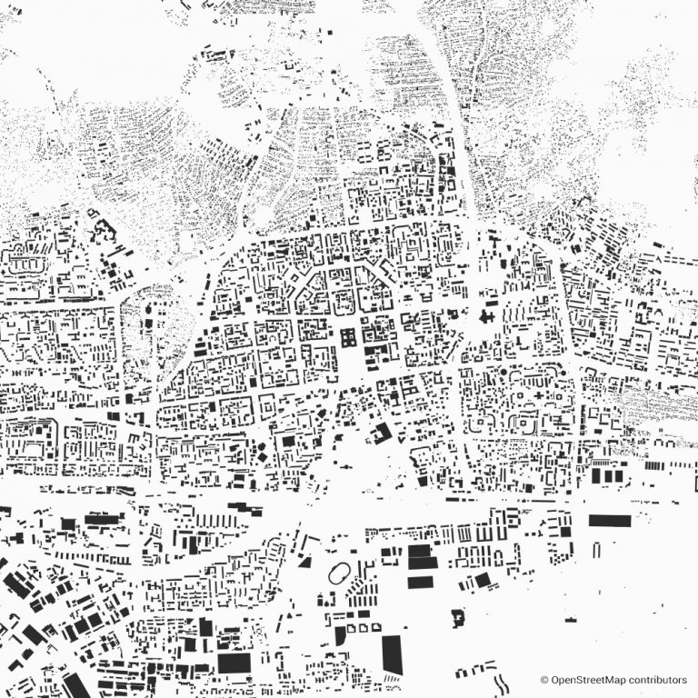 Ulaanbaatar figure-ground diagram & city map FIGUREGROUNDS