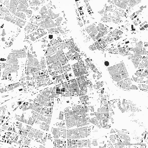 Warsaw figure-ground diagram & city map FIGUREGROUNDS
