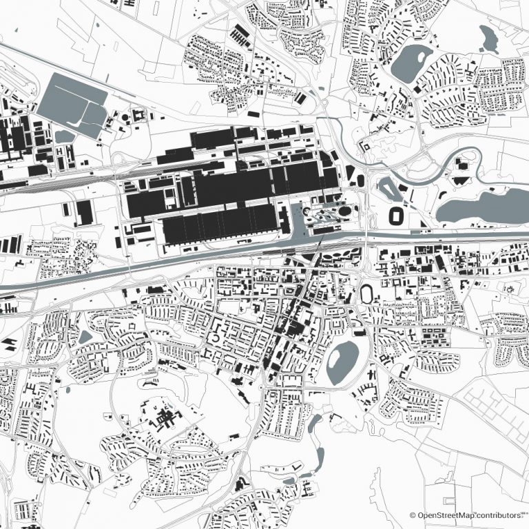 Wolfsburg figure-ground diagram & city map FIGUREGROUNDS